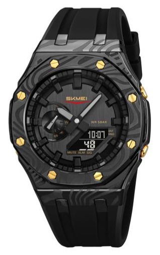 Часы Skmei 2471 black gold